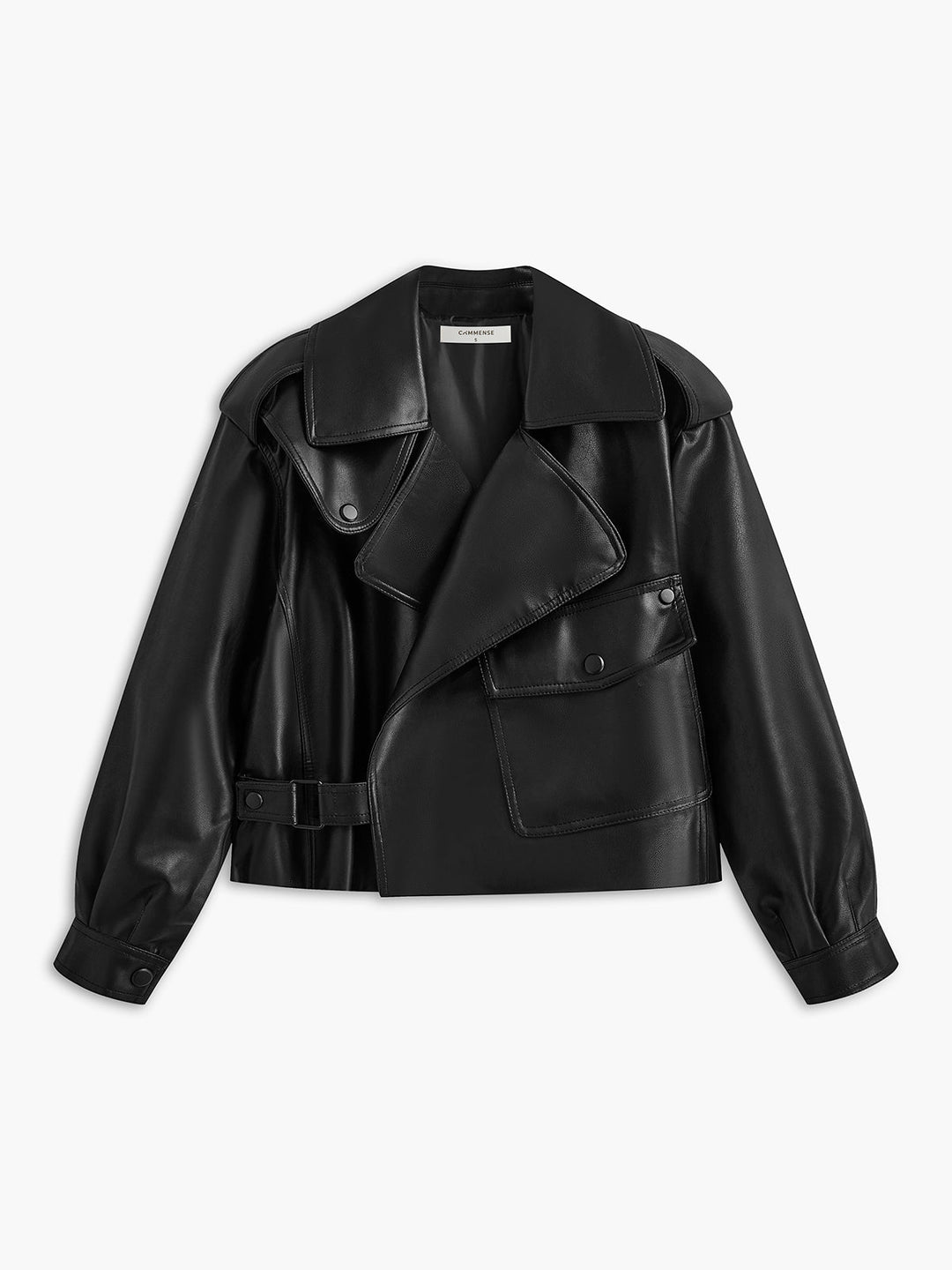 Veste Courte en Similicuir | Look Audacieux et Moderne | Style Perfecto