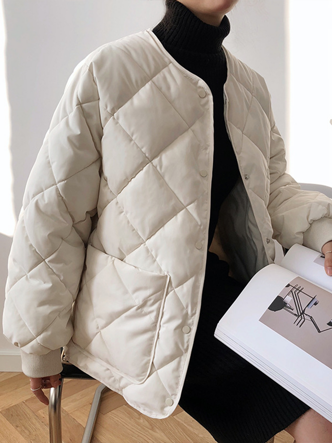Veste Matelassée Légère | Coupe Ample | Style Élégant