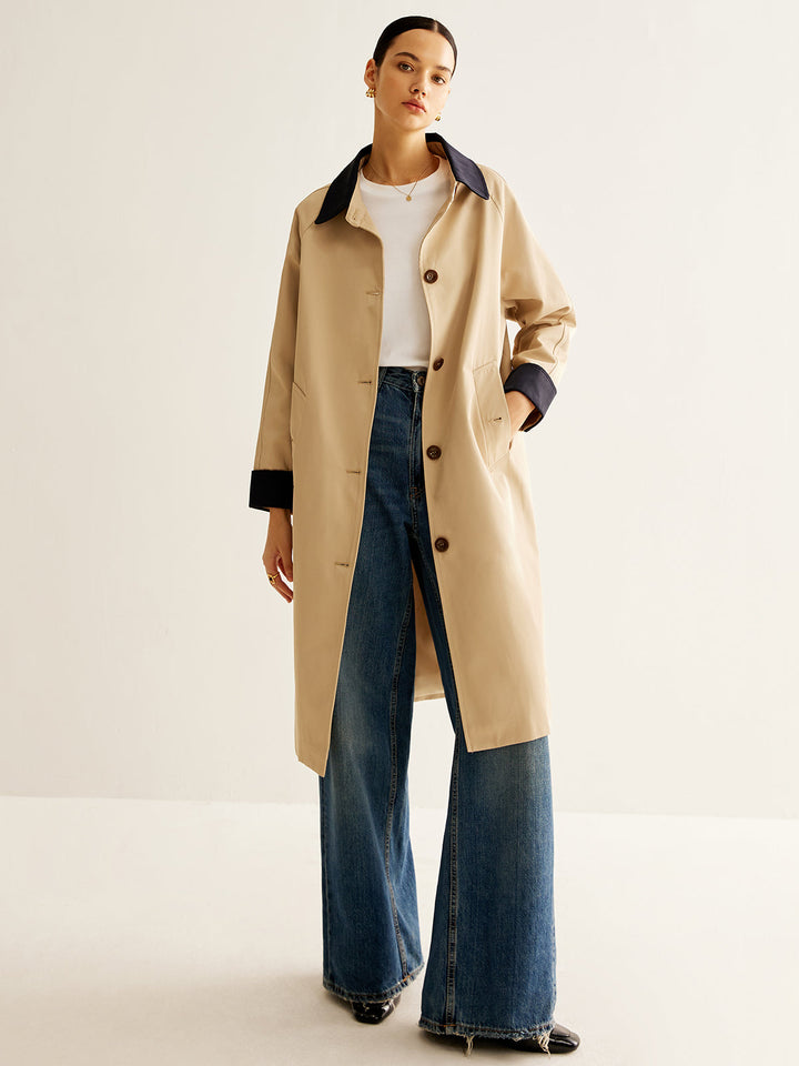 Trench-Coat Beige Classique | Élégance & Polyvalence | Style Intemporel