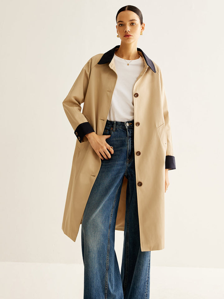 Trench-Coat Beige Classique | Élégance & Polyvalence | Style Intemporel