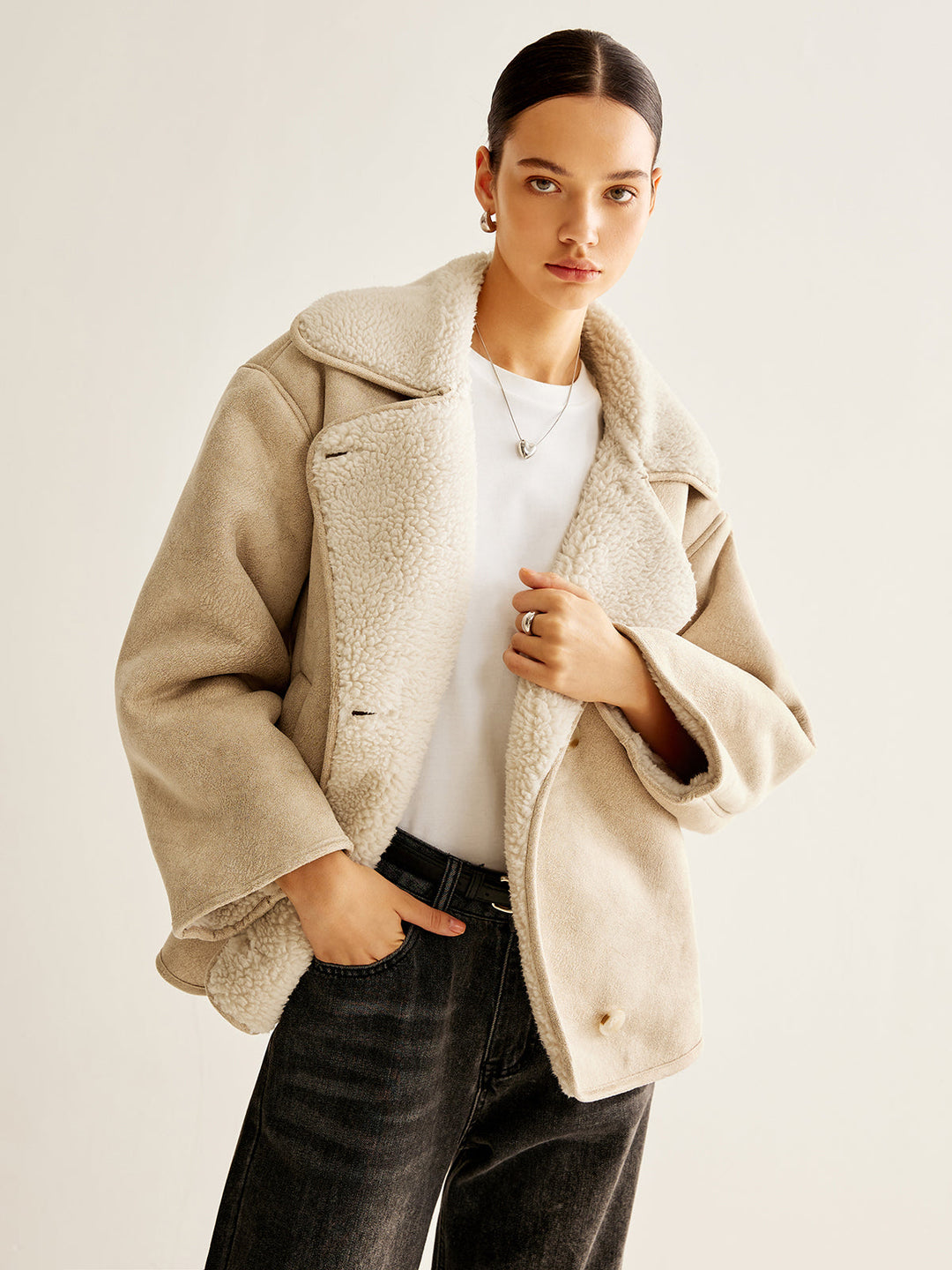 Veste en Fausse Fourrure | Douce & Élégante | Confort Hivernal