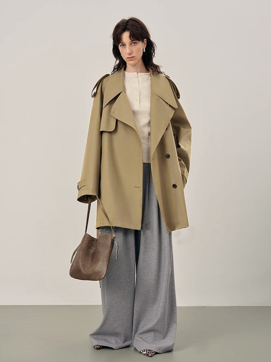 Trench Oversize Ceinturé | Beige | Élégance Intemporelle