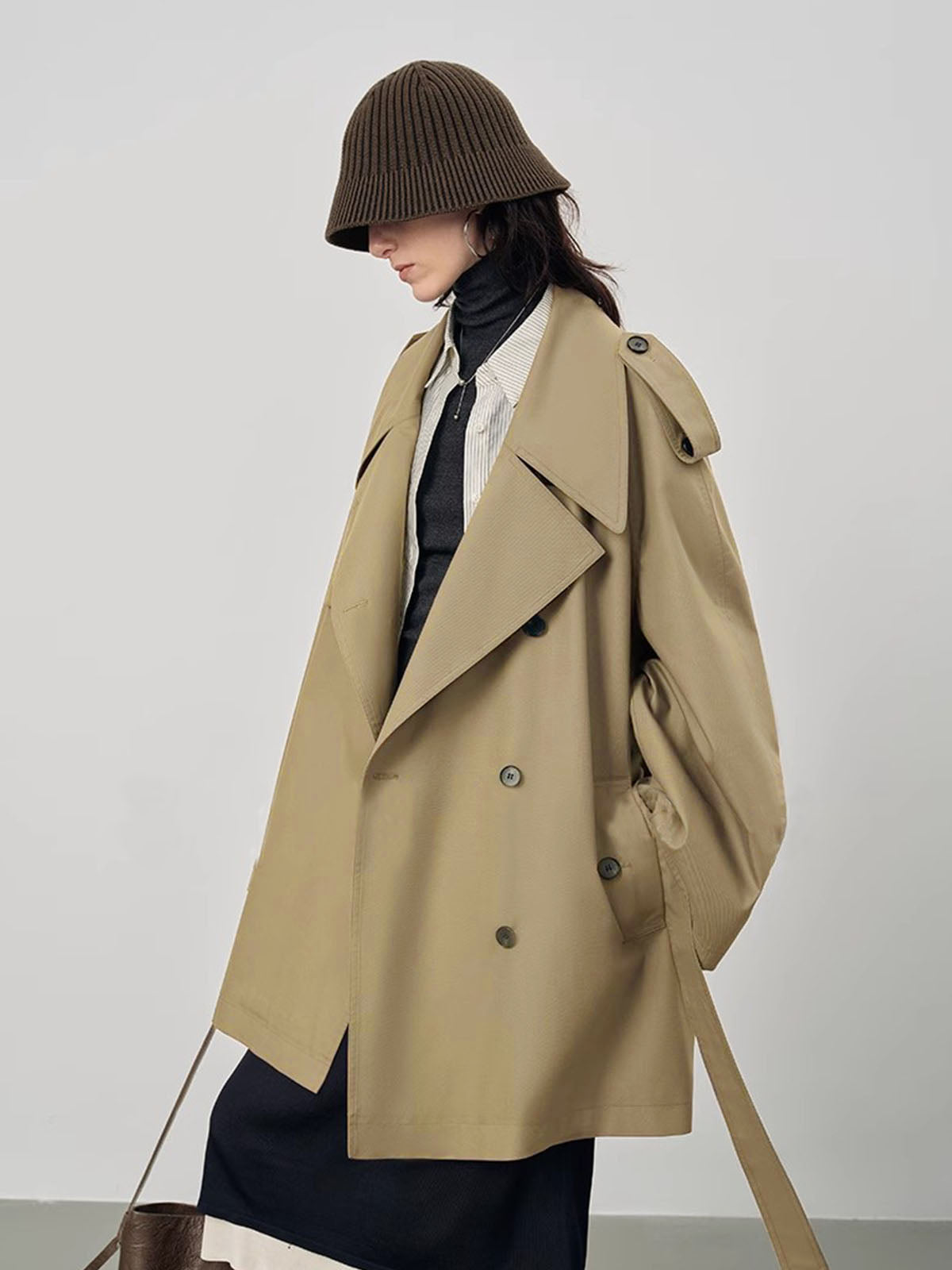 Trench Oversize Ceinturé | Beige | Élégance Intemporelle