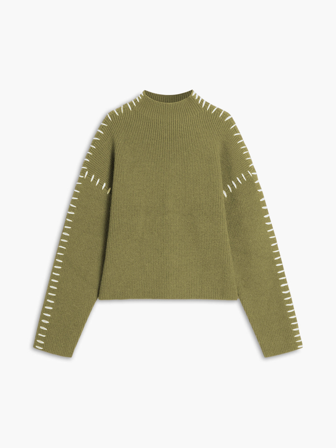 Pull Col Montant Oversize Pour Femme – Maille Confortable Automne Hiver