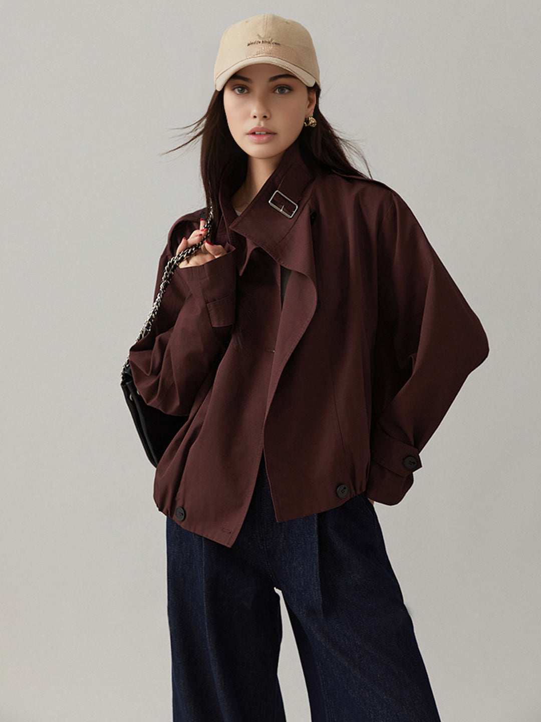 Veste Oversized Marron | Style Urbain & Tendance | Confort Léger