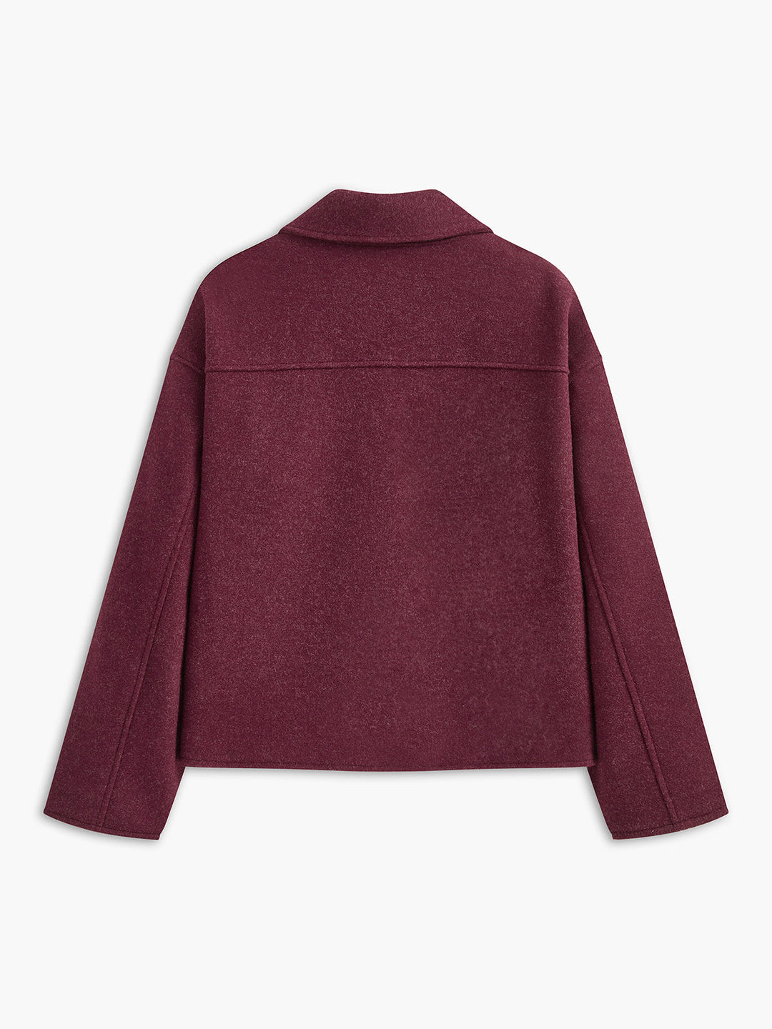 Veste Courte Bordeaux | Fermeture Éclair | Élégance Casual