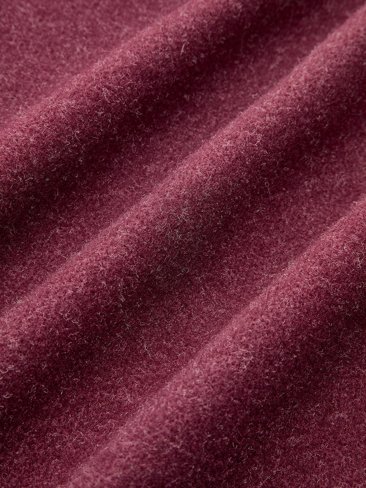 Veste Courte Bordeaux | Fermeture Éclair | Élégance Casual