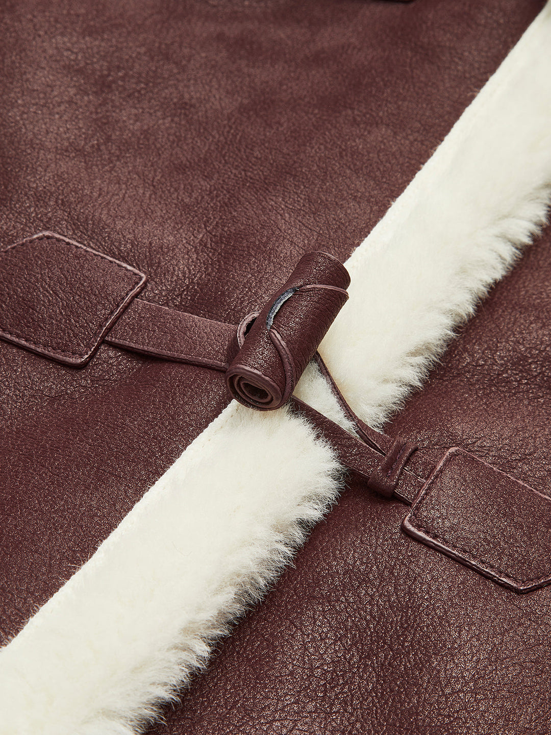 Veste Aviateur Marron en Similicuir | Doublure Fausse Fourrure | Style Hivernal