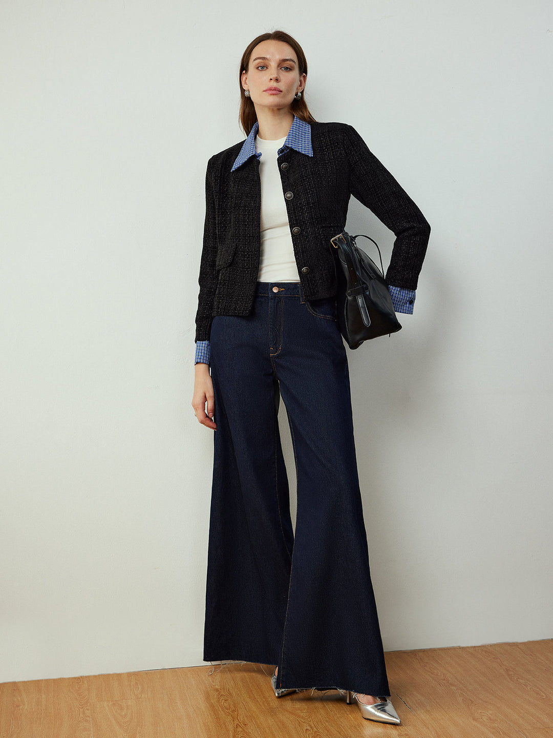 Veste Courte en Tweed | Coupe Ajustée | Élégance Classique