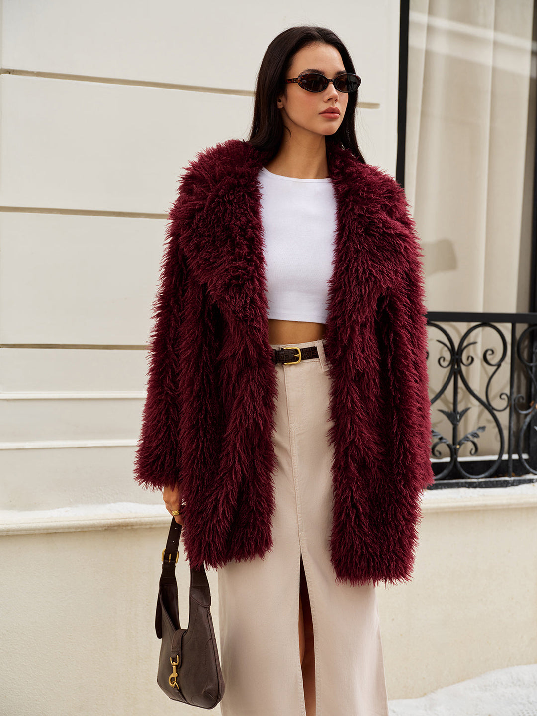 Manteau en Fausse Fourrure | Texture Bouclée | Style Luxueux
