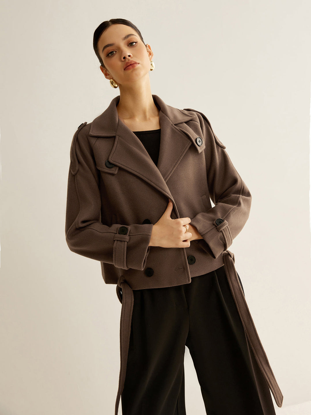 Veste Courte à Double Boutonnage | Élégance Intemporelle | Coupe Structurée