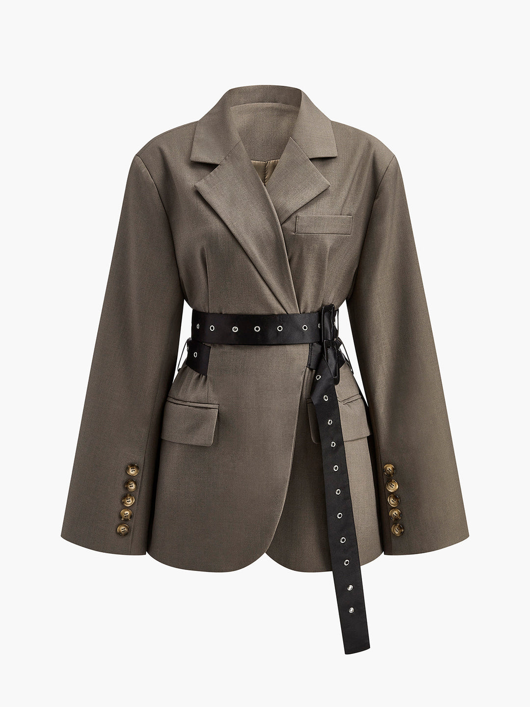 Veste Cape Structurée avec Ceinture | Élégante & Moderne | Style Unique