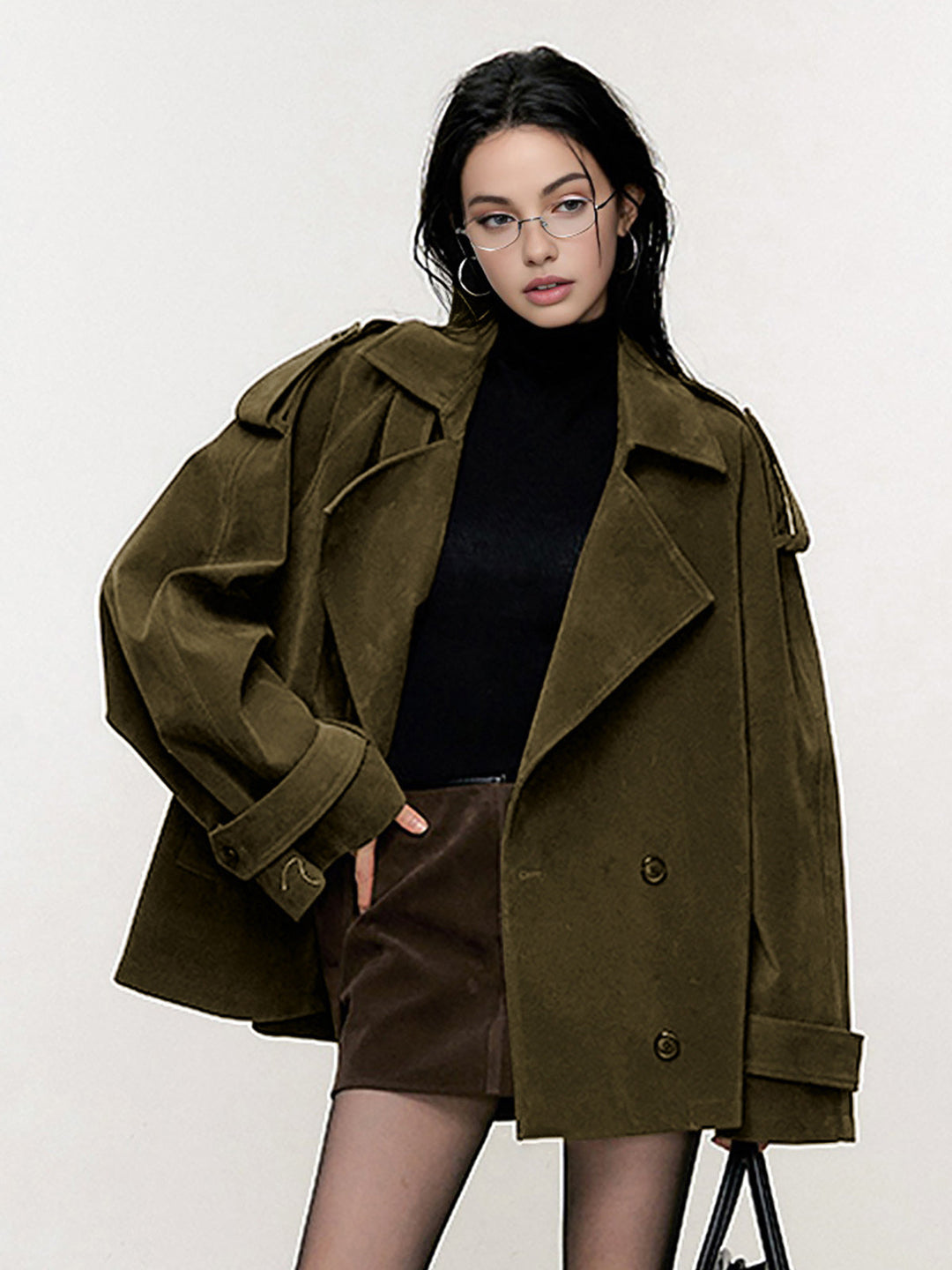 Veste Oversize en Velours Côtelé | Marron & Bordeaux | Coupe Moderne