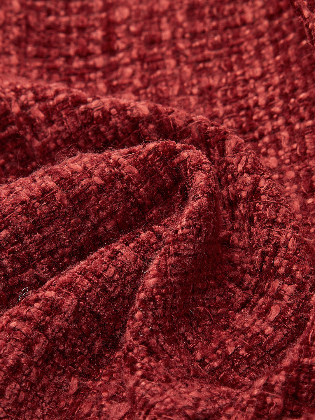 Blazer Rouge en Tweed | Boutons Dorés | Élégance Structurée
