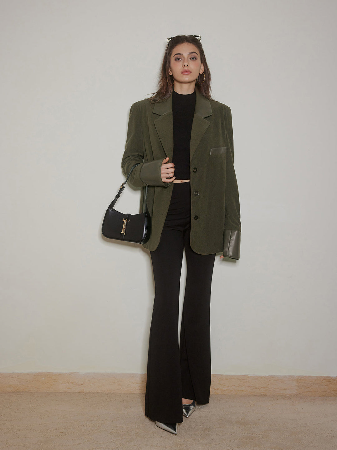 Blazer Oversize en Velours Côtelé | Coupe Décontractée | Élégance Moderne