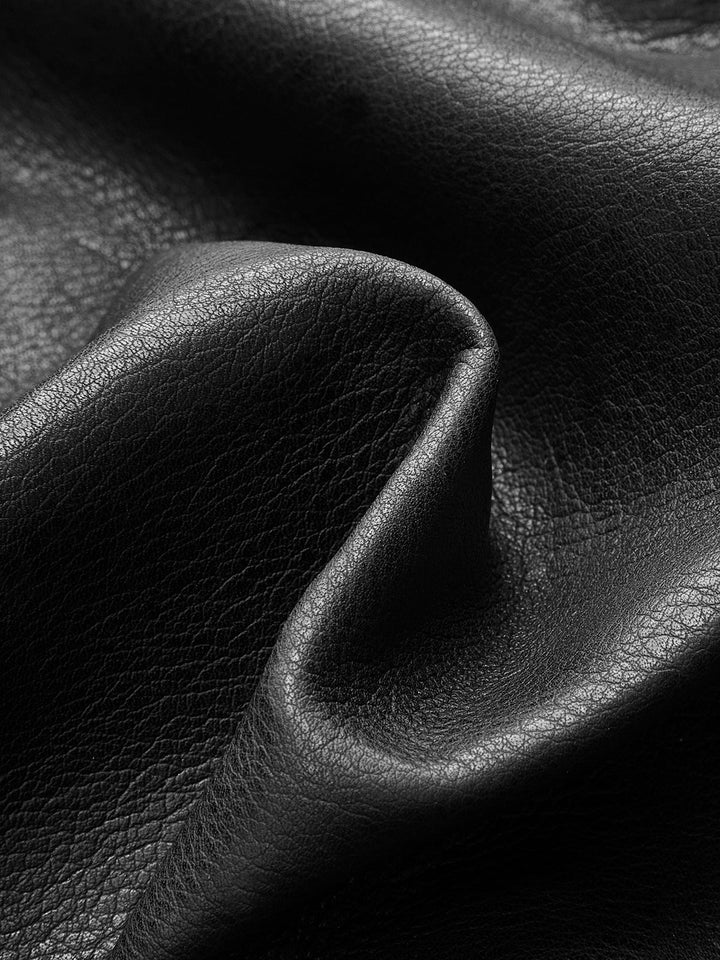 Haut en Similicuir Ceinturé | Noir | Style Moderne et Élégant