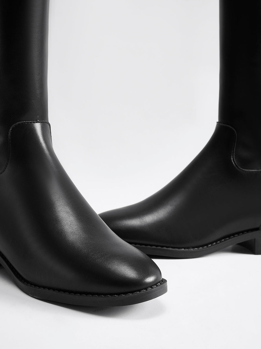 Bottes Hautes Ceinturées Style Chevalier Pour Femme – Chaussures Élégantes Automne Hiver