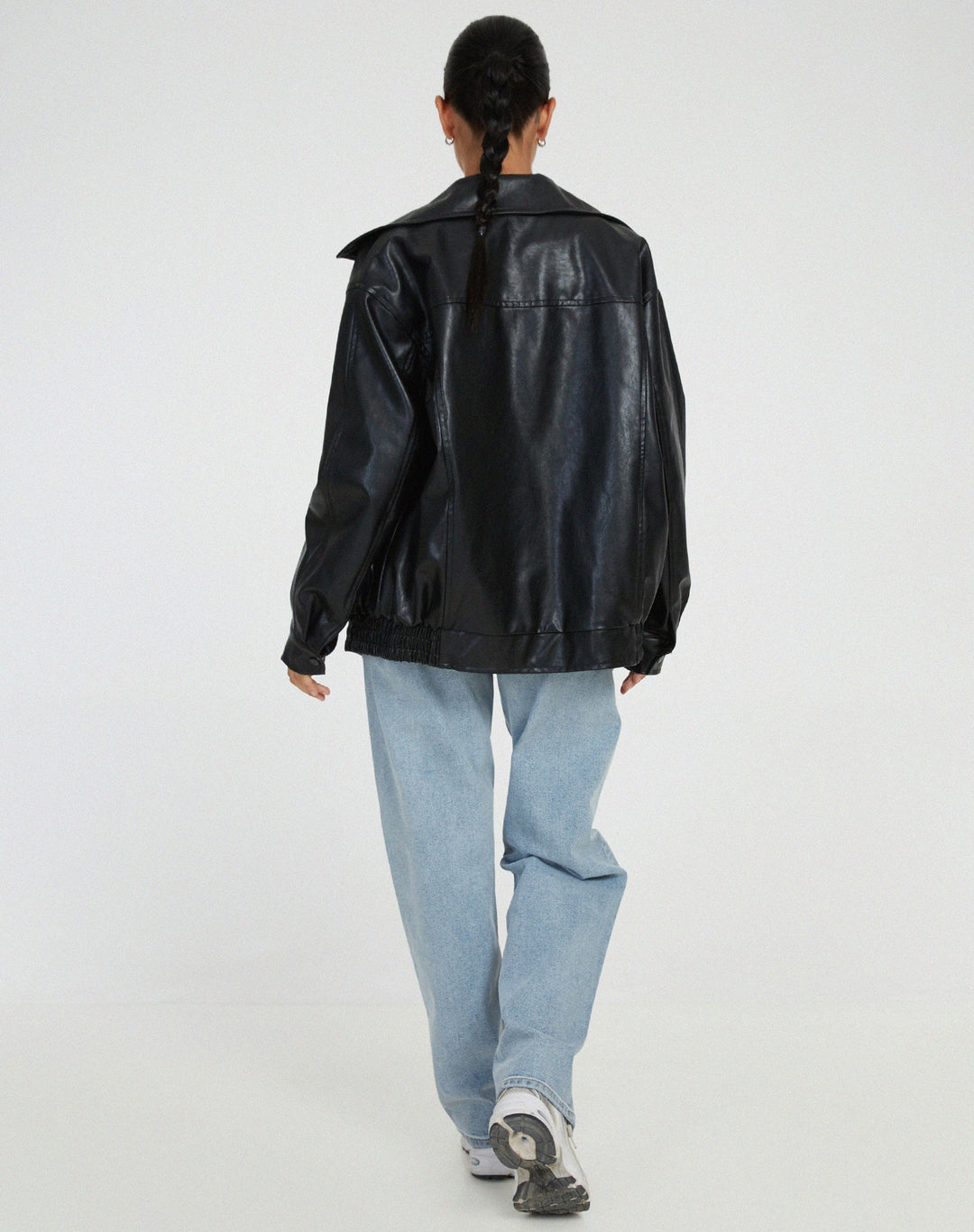 Elisa | Veste oversize en cuir