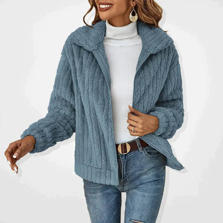 Veste Doublée en Fausse Fourrure | Confort & Élégance | Coupe Décontractée