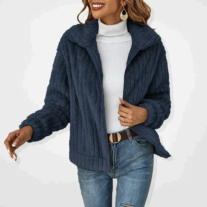 Veste Doublée en Fausse Fourrure | Confort & Élégance | Coupe Décontractée
