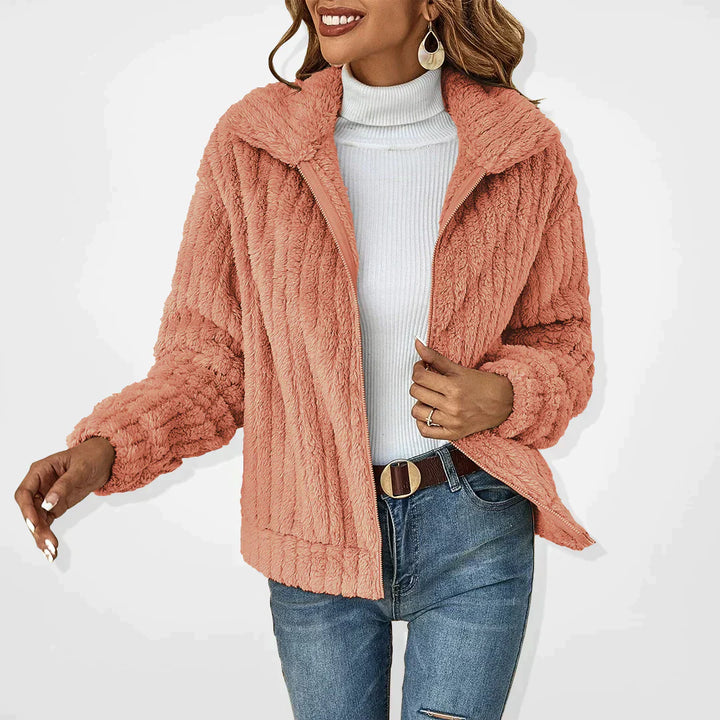 Veste Doublée en Fausse Fourrure | Confort & Élégance | Coupe Décontractée