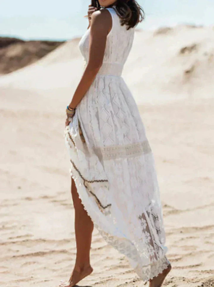 Clémence | Robe de plage bohème avec détails en dentelle pour femmes