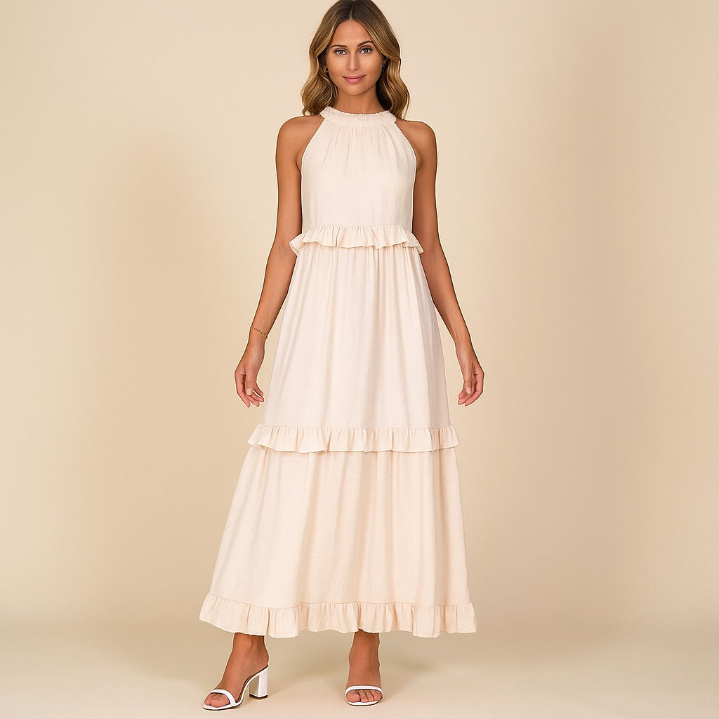 Robe Lysa Longue – Style Bohème Chic & Coupe Fluide