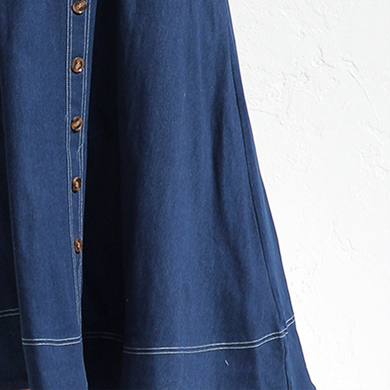 Robe Midi en Jean Bleu | Élégance Casual & Style Urbain