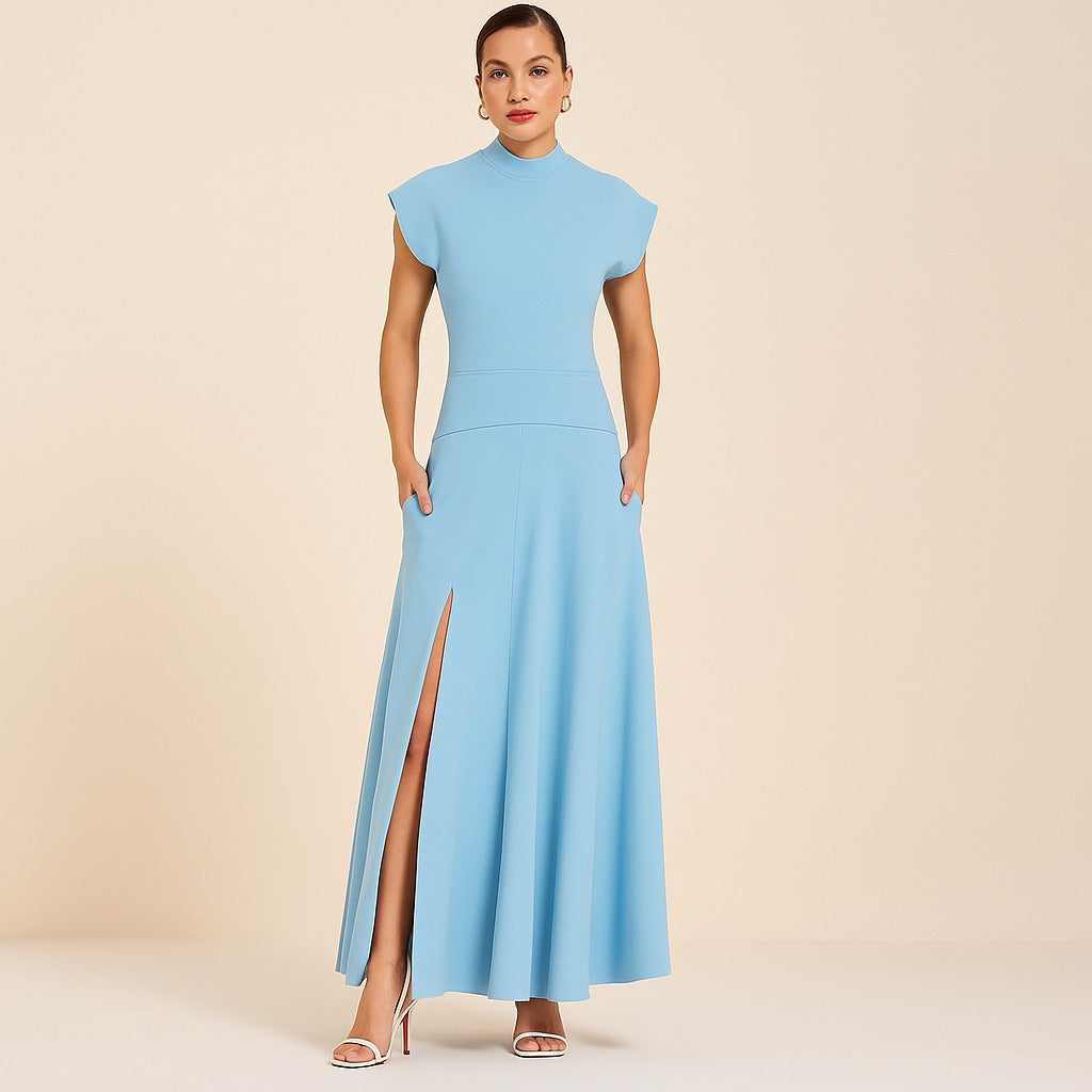 Robe Horizon – Bleu Ciel & Coupe Fluide Légère d’Été