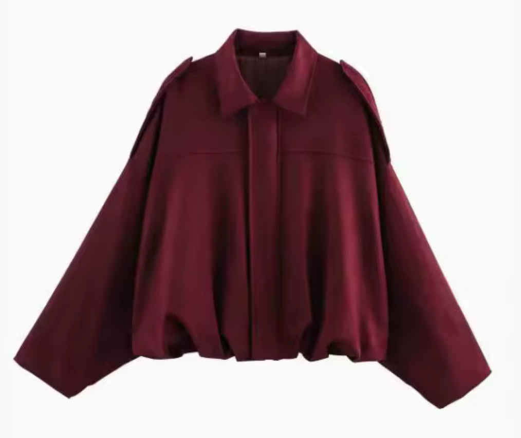 Veste Oversize Style Suède Pour Femmes – Manteau Décontracté Automne/Hiver Avec Poches