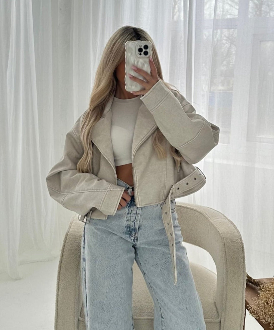 Veste Courte en Similicuir | Style Audacieux & Moderne | Coupe Ajustée