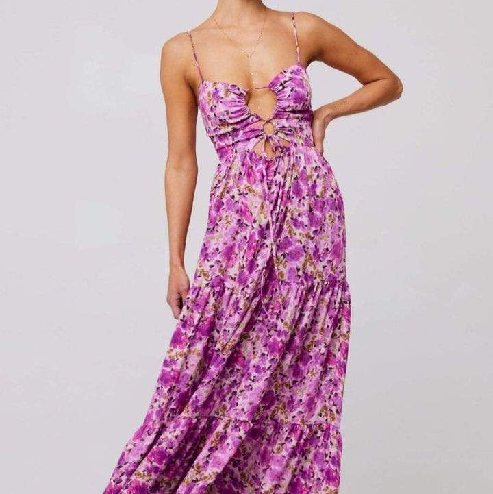 Robe Longue Bustier Fleurie – Légère & Parfaite pour l’Été