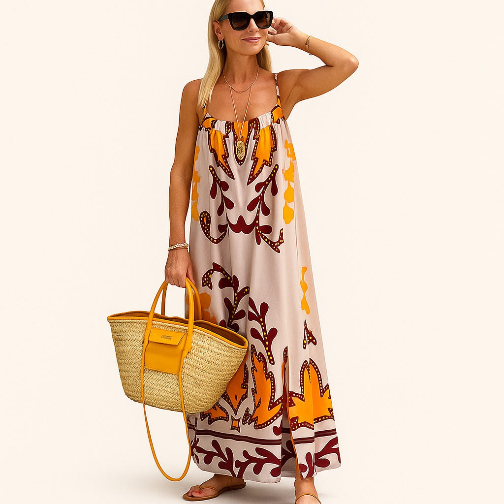 Robe Maxi Soleil Bohème – Coupe Fluide & Esprit Méditerranéen