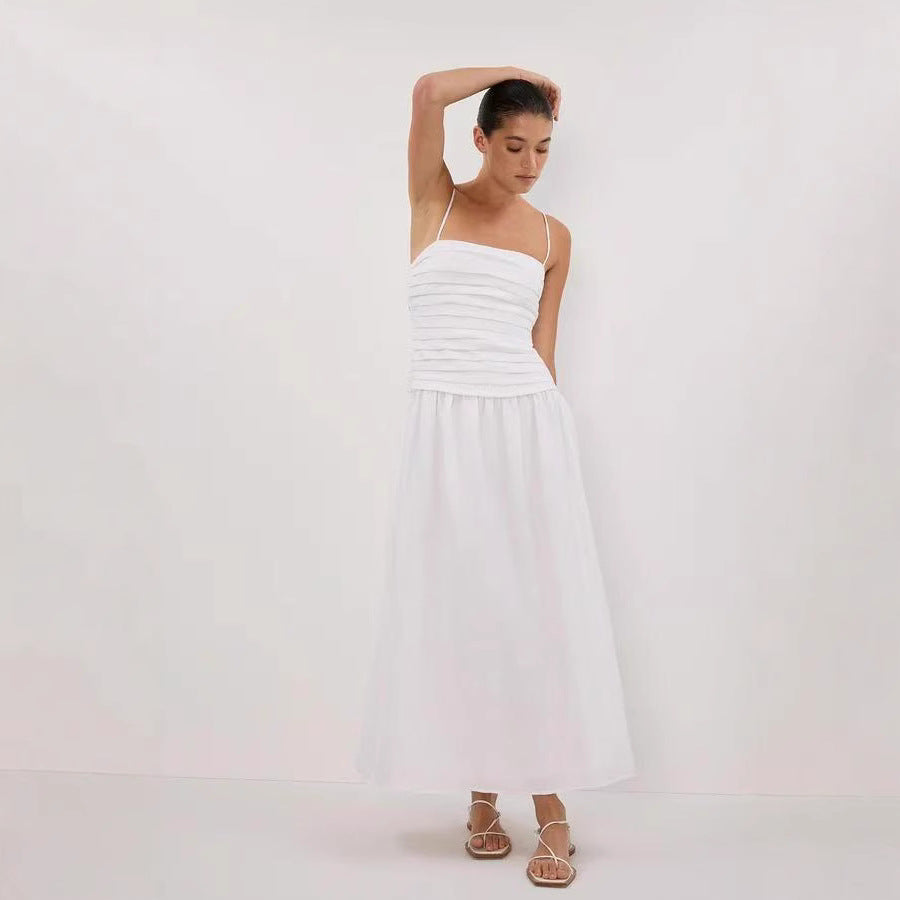 Robe Nuage Blanche – Coupe Fluide & Légèreté Bohème d’Été