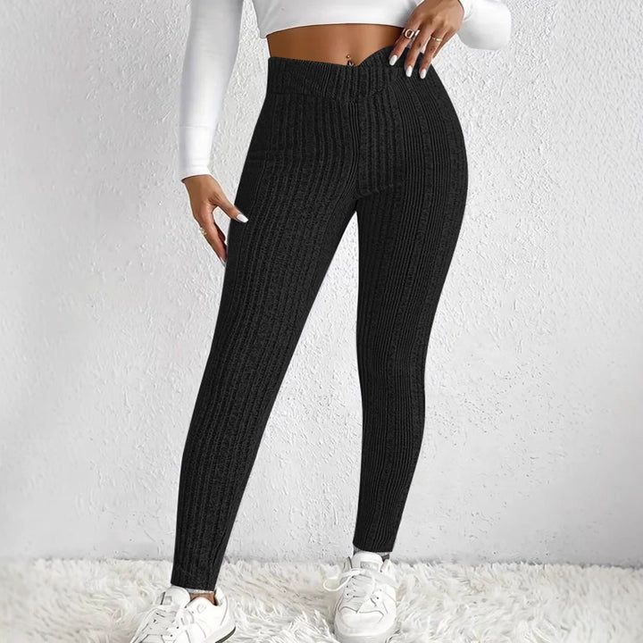 Pantalon À Rayures Ajusté Pour Femmes – Pantalon Sexy Décontracté Mode Automne/Hiver