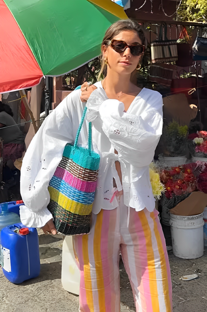 Blouse Brodée Légère – Soleil Nomade & Esprit Bohème Été
