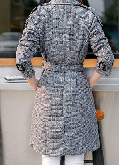 Trench-Coat Ajusté | Élégance Classique | Parfait pour l’Automne