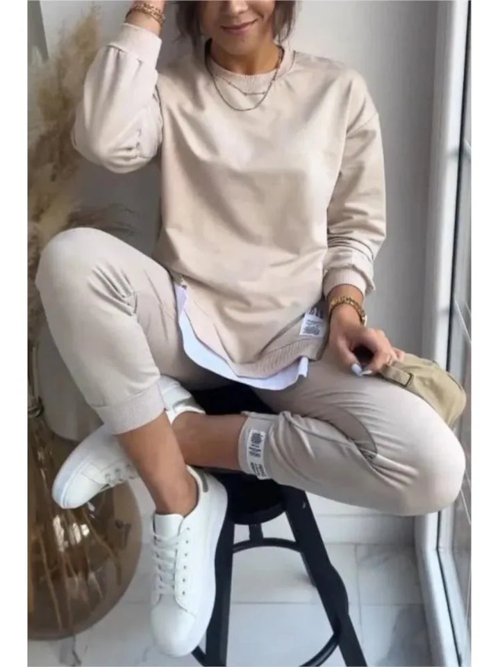 Ensemble Confort 2 Pièces | Sweat & Pantalon Ajusté | Style Décontracté