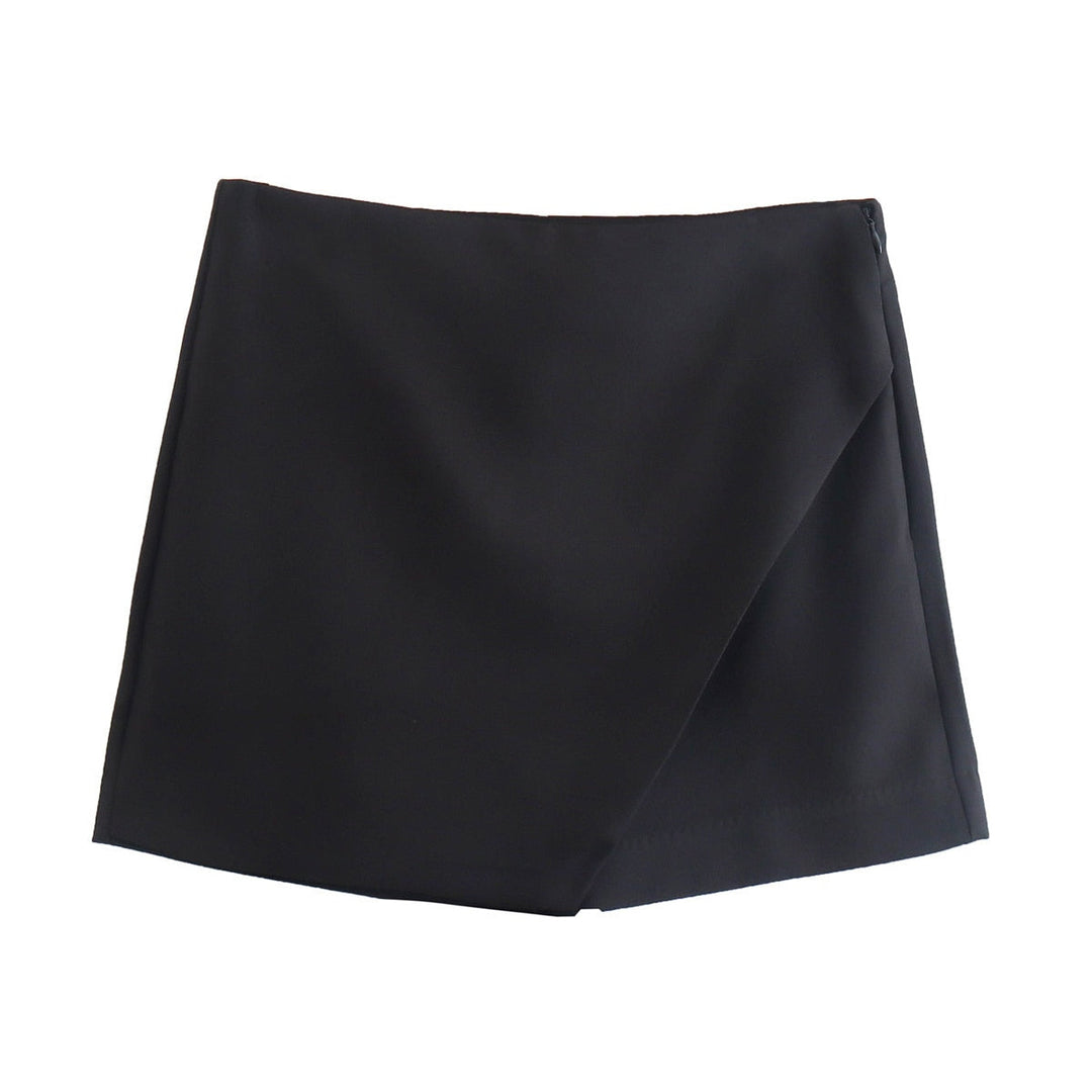 Vividia | Short Jupe Asymétrique Taille Haute Coupe Ajustée Chic Été Pour Femme