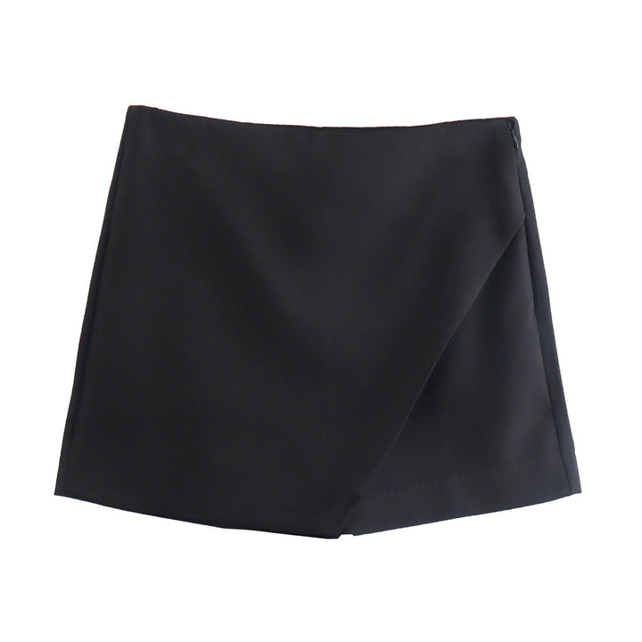 Vividia | Short Jupe Asymétrique Taille Haute Coupe Ajustée Chic Été Pour Femme