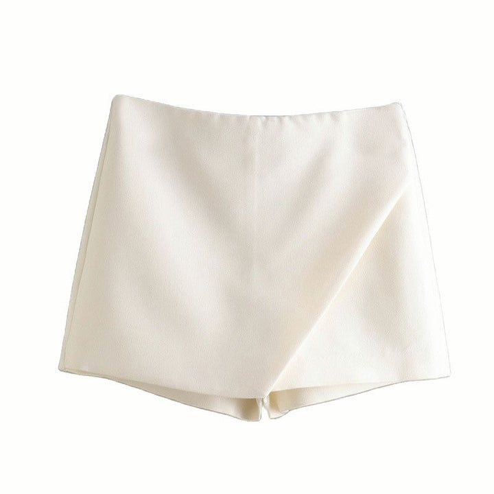 Vividia | Short Jupe Asymétrique Taille Haute Coupe Ajustée Chic Été Pour Femme
