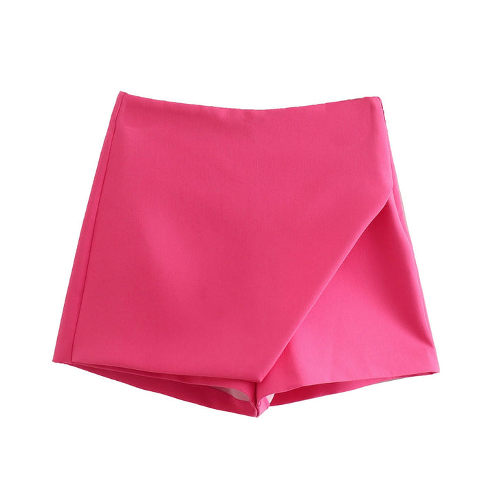 Vividia | Short Jupe Asymétrique Taille Haute Coupe Ajustée Chic Été Pour Femme