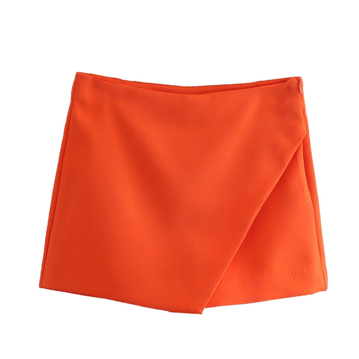 Vividia | Short Jupe Asymétrique Taille Haute Coupe Ajustée Chic Été Pour Femme