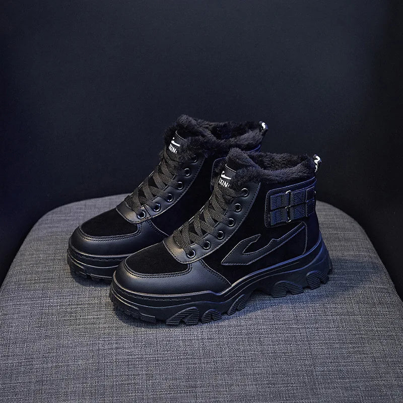 Bottines Hivernales Doublées | Semelle Antidérapante | Confort et Style