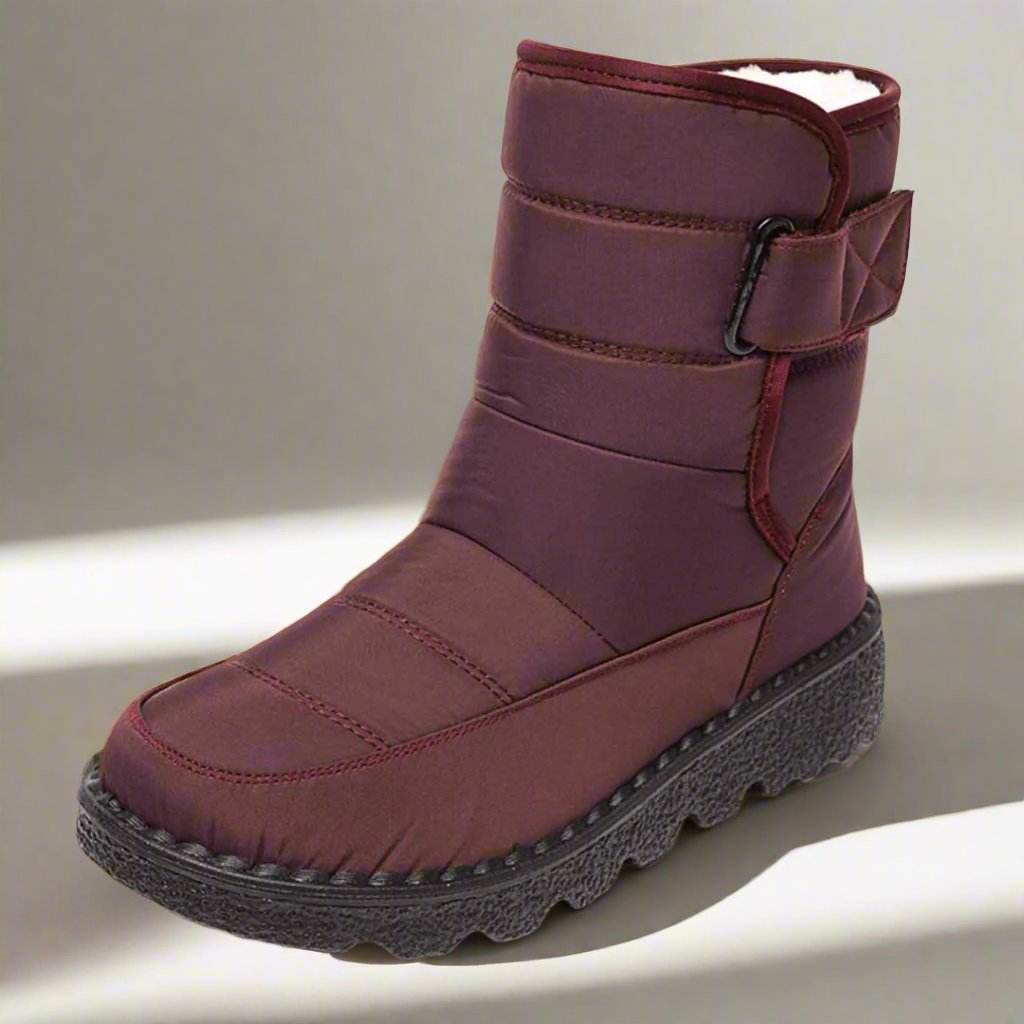 Bottines d’Hiver Imperméables | Doublées en Fausse Fourrure | Chaudes et Antidérapantes