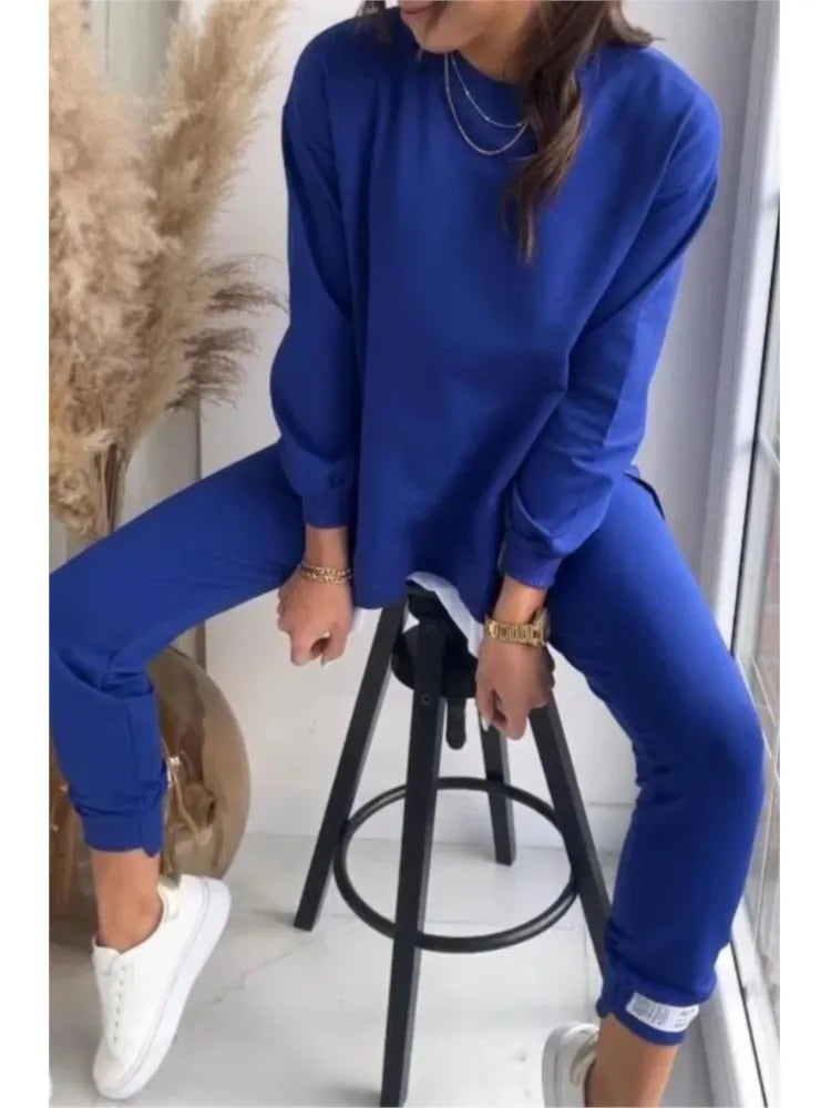 Ensemble Confort 2 Pièces | Sweat & Pantalon Ajusté | Style Décontracté