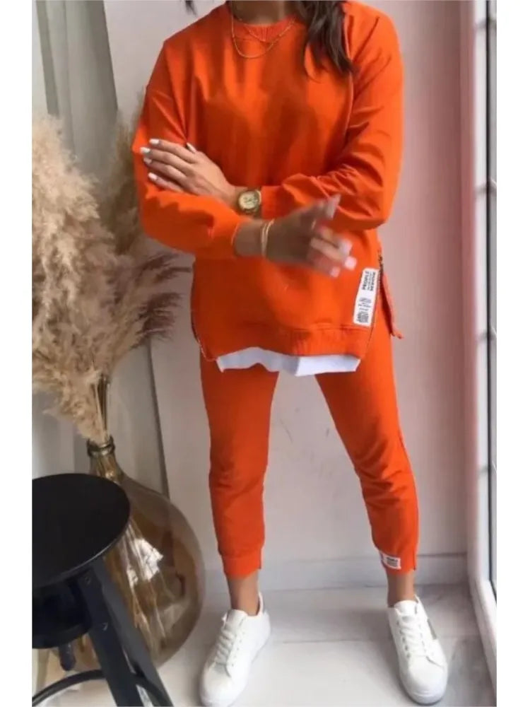 Ensemble Confort 2 Pièces | Sweat & Pantalon Ajusté | Style Décontracté