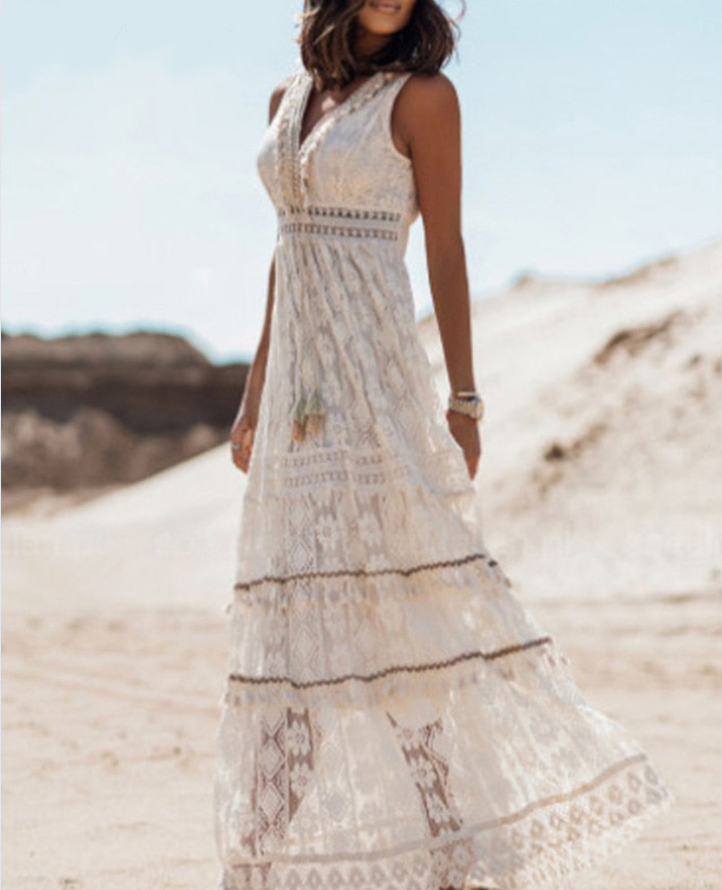 Robe Solène Bohème | Coupe Fluide & Élégance Éthérée d’Été