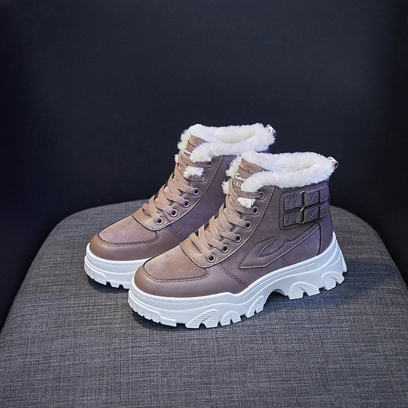Bottines Hivernales Doublées | Semelle Antidérapante | Confort et Style