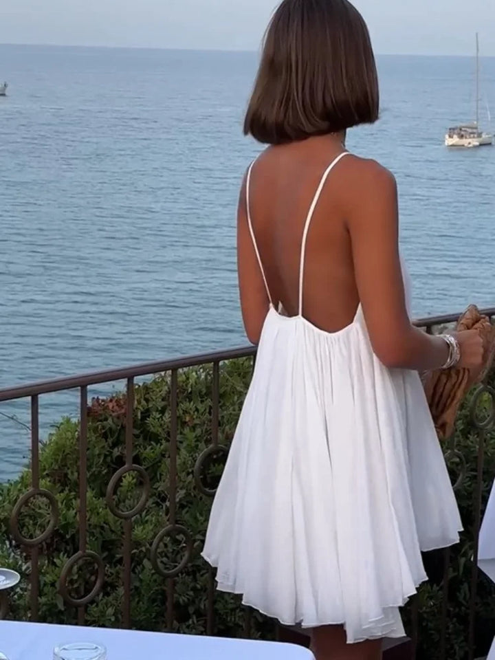 Robe Légère Écume – Blanc Été & Coupe Fluide Bohème